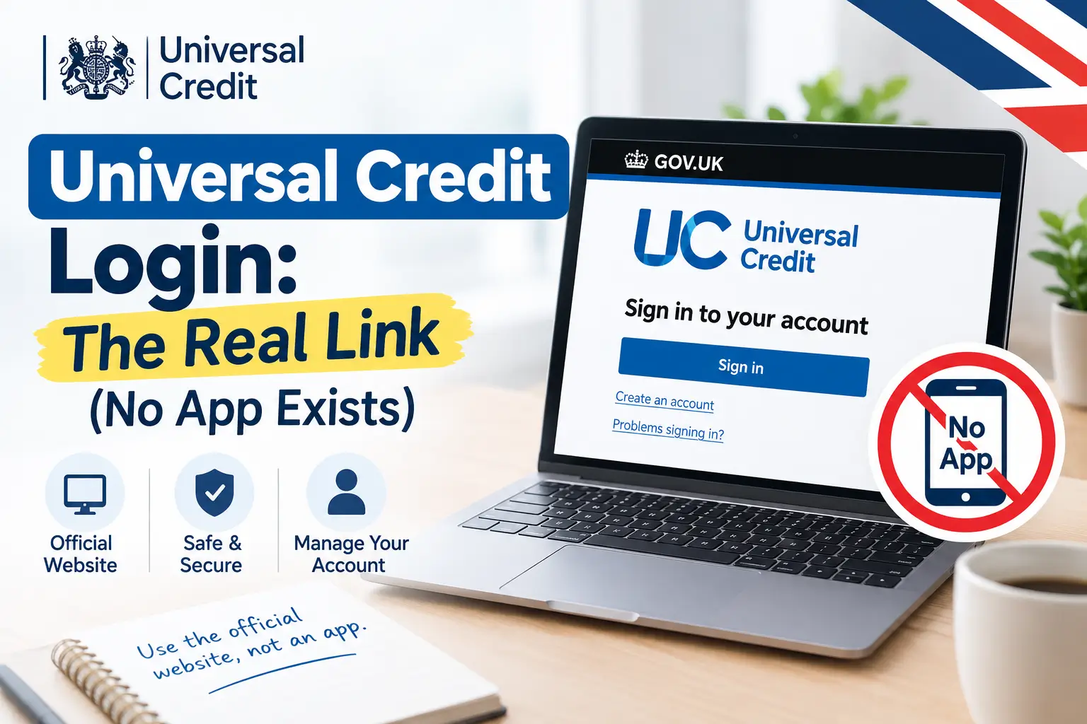 Universal Credit Login The Real Link (No App Exists)