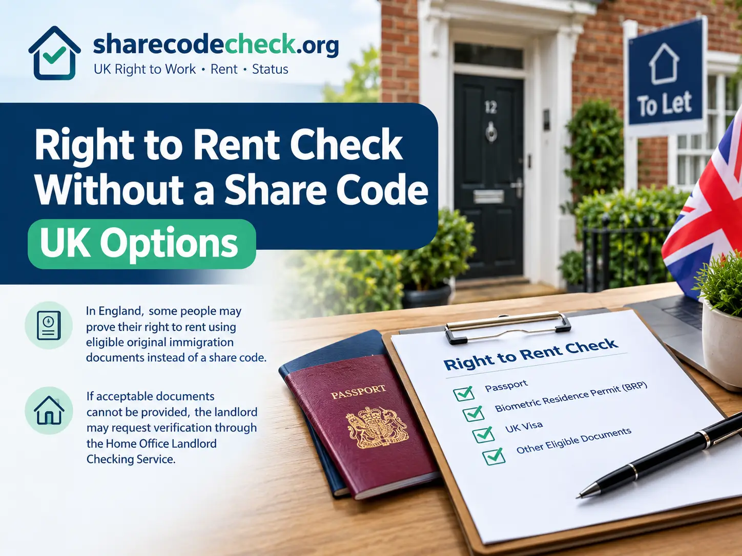 Right to Rent Check Without a Share Code: UK Options